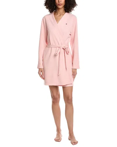 Tommy Hilfiger Waffle Knit Robe In Neutral