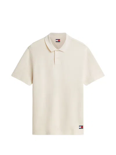 Tommy Hilfiger Waffle-knit Polo Shirt In Neutral