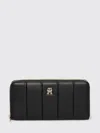 Tommy Hilfiger Quilted Logo-detail Wallet In Black
