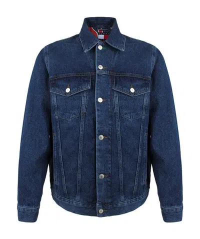 Tommy Hilfiger Washing Effect Denim Jacket In Blue