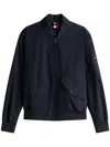 Tommy Hilfiger Water-repellent Foldable Relaxed Fit Bomber In Blue