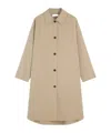Tommy Hilfiger Water Repellent Twill Single Breasted Coat In Camel