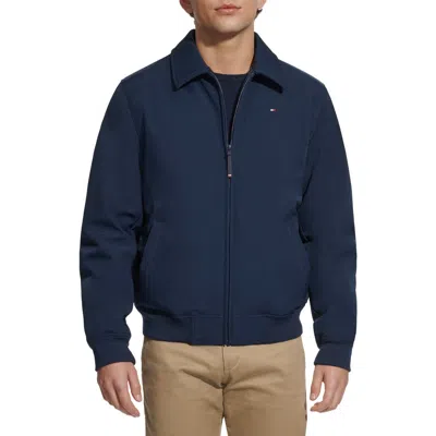 Tommy Hilfiger Water-resistant Soft Shell Zip-up Jacket In Midnight
