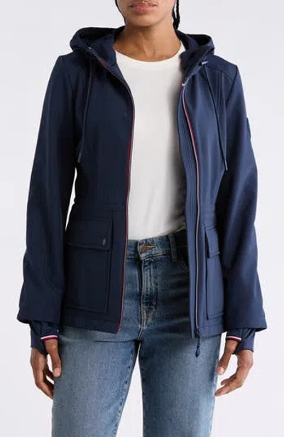 Tommy Hilfiger Water Resistant Softshell Jacket In Blue