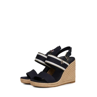 Tommy Hilfiger Wedge Sandals In Blue