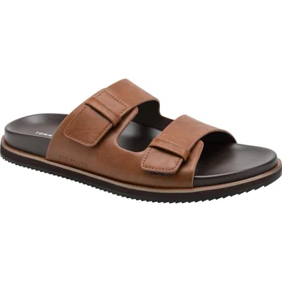 Tommy Hilfiger Welker Double Strap Slide Sandal In Brown
