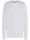Tommy Hilfiger Logo-embroidered Sweatshirt In White