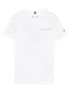 Tommy Hilfiger White Cotton Crew Neck T-shirt  In White