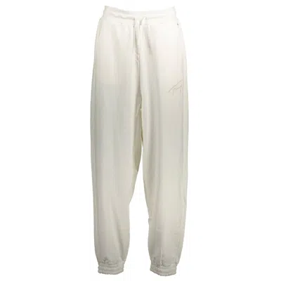 Tommy Hilfiger White Cotton Pant In Neutral