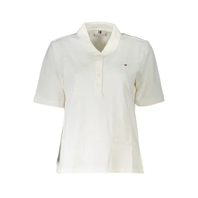 Tommy Hilfiger White Cotton Polo Shirt