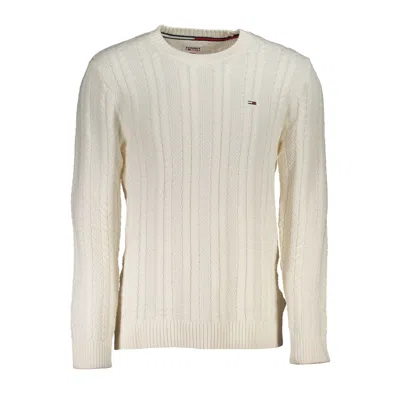 Tommy Hilfiger White Cotton Sweater In Neutral