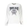 Tommy Hilfiger Elegant White Fleece Crew Neck Sweater