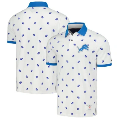 Tommy Hilfiger White Detroit Lions Bryce Polo