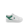 Tommy Hilfiger White Leather Low Top Sneakers In White