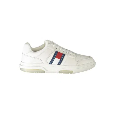 TOMMY HILFIGER WHITE LEATHER MEN SNEAKER