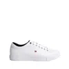 Tommy Hilfiger White Leather Sneaker In White