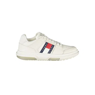 Tommy Hilfiger White Leather Women Sneaker In Multi