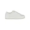 Tommy Hilfiger Sleek White Lace-up Sneakers In White