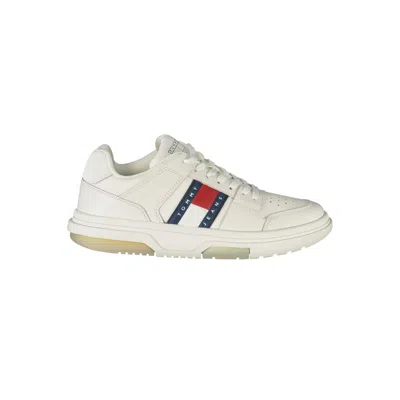 Tommy Hilfiger Panelled Perforated Sneakers In White