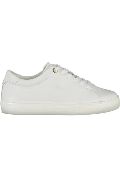 Tommy Hilfiger Logo-embossed Sneakers In White