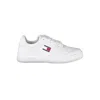 Tommy Hilfiger Classic White Lace-up Sneakers With Contrast Accents In White