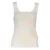 Tommy Hilfiger Elegant White Tank Top With Contrasting Details In Neutral