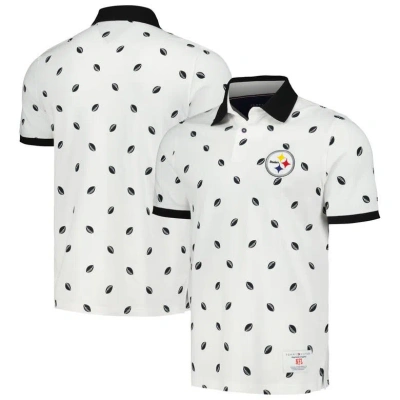 Tommy Hilfiger White Pittsburgh Steelers Bryce Polo