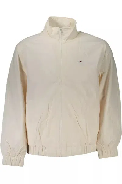 Tommy Hilfiger White Polyamide Jacket In Brown