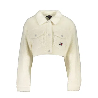 Tommy Hilfiger White Polyester Jackets & Coat In Neutral