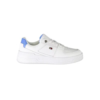 TOMMY HILFIGER WHITE POLYESTER SNEAKER