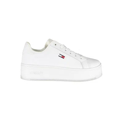 Tommy Hilfiger White Polyester Sneaker