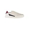 Tommy Hilfiger Chic White Lace-up Sneakers With Contrasting Accents