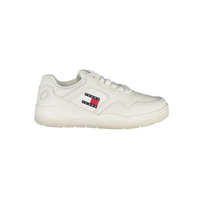 TOMMY HILFIGER WHITE POLYESTER SNEAKER