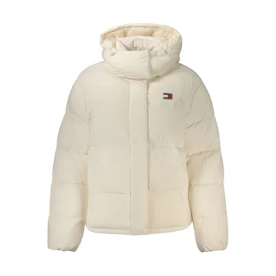 Tommy Hilfiger White Polyester Women's Jacket In Neutral