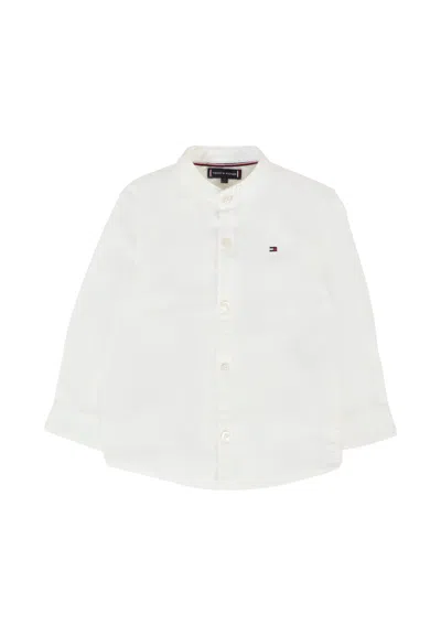 Tommy Hilfiger White Shirt For Baby Boy With Flag