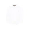 Tommy Hilfiger White Shirt For Boy With Flag In White