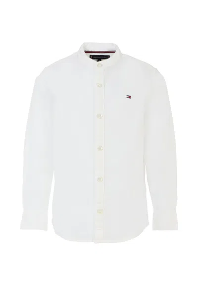 Tommy Hilfiger Kids' White Shirt For Boy With Flag