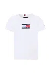 Tommy Hilfiger White T-shirt For Kids With Logo In White