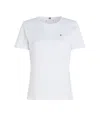 Tommy Hilfiger Open-necked Black Shirt In Optic White