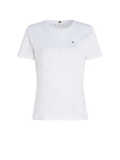 Tommy Hilfiger White T-shirt With Mini Logo In Optic White