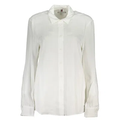 Tommy Hilfiger Viscose Long-sleeve Shirt In White