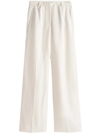 Tommy Hilfiger Wide Leg Pants Clothing In Beige