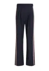 Tommy Hilfiger Wide Leg Pleated Pant In Blu