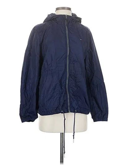 Pre-owned Tommy Hilfiger Windbreaker Jacket In Blue