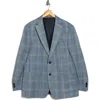 Tommy Hilfiger Windowpane Notch Lapel Sport Coat In Blue