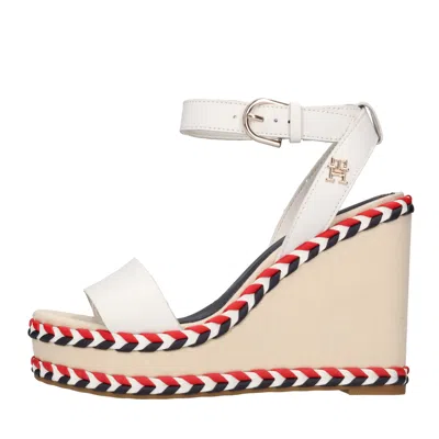 Tommy Hilfiger With Heel White In Bianco Chiari E Naturali