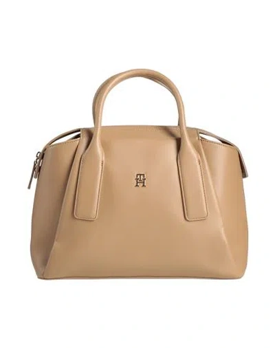 Tommy Hilfiger Woman Handbag Light Brown Size - Polyurethane In Sand