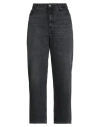 Tommy Hilfiger Woman Jeans Black Size 31w-30l Cotton, Recycled Cotton In Black