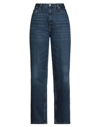Tommy Hilfiger Woman Jeans Blue Size 32w-32l Cotton, Lyocell, Elastane