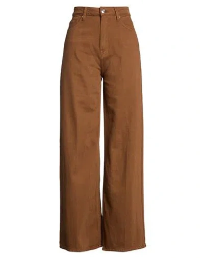 Tommy Hilfiger Woman Jeans Brown Size 29w-32l Cotton, Elastomultiester